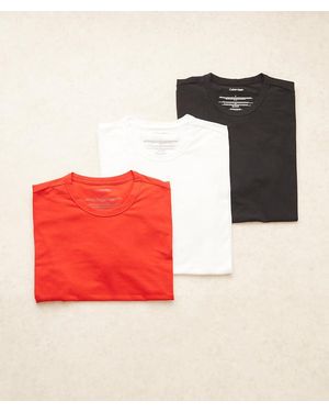 Calvin Klein 3 Pack Short Sleeve T-shirts - Red