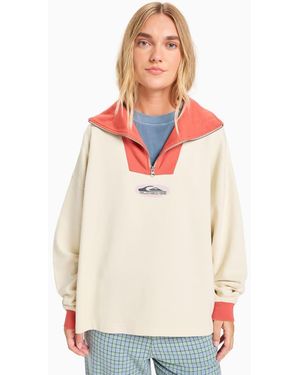 Quiksilver Sungai Block Half Zip - White