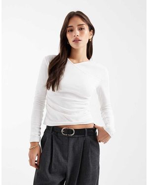 Mango Teen Sculpt Top - White