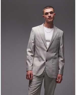 TOPMAN Relaxed Suit Jacket - Grey