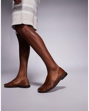 ASOS Woven Fisherman Sandals - Brown