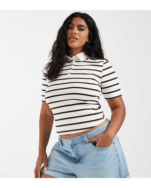 ASOS Asos Design Curve Denim Comfort Mom Shorts - Blue
