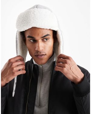 Hollister Chapka en fausse fourrure - foncé - Noir