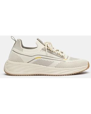 Pull&Bear Fabric Trainers - White