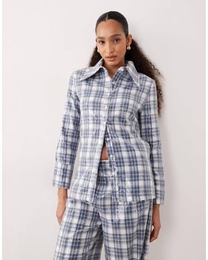 Ghospell Maya Sequin Shirt - Blue