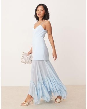 Forever New Sheer Maxi Dress - White