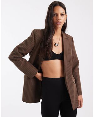 Pieces Taillierter blazer als zweiteiler - Schwarz