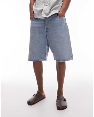 ARKET Pantalones Cortos Vaqueros De Corte Estándar Y Talle Medio Con Lavado De - Gris