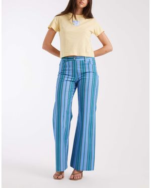 laagam Leroy Low Rise Pants - Blue
