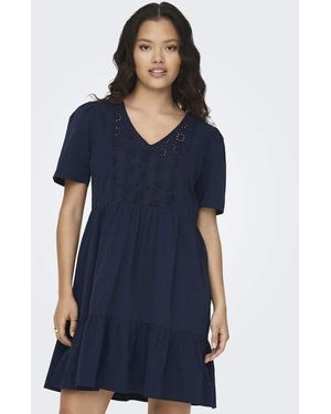 Jdy Vestito A Strati Color Sky Captain - Blu