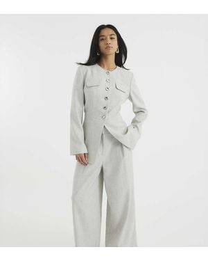 River Island Military Jacket - Grey