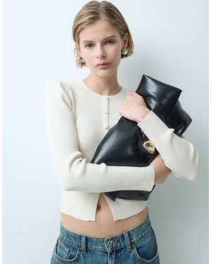 Miss Selfridge Getailleerd Compactgebreid Vest - Grijs