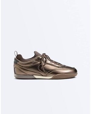 Oysho Sock-Style Trainers - Brown