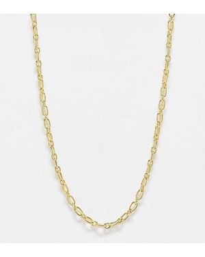 Pieces 18K Plated Chain Necklace - White