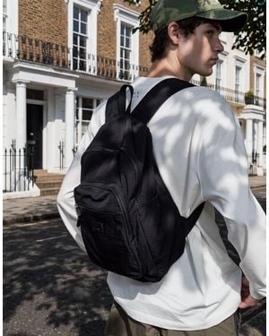 ASOS Relaxed Nylon Backpack - Black
