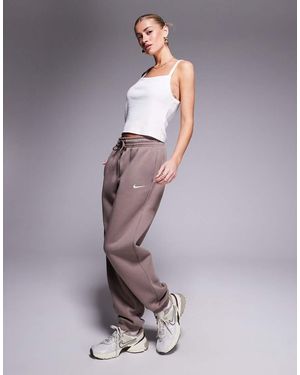 Nike Phoenix Fleece High Waisted Oversized joggers - Purple