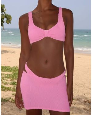 Moda Minx Scrunch Mini Skirt - Pink