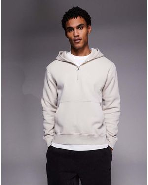 ADPT Felpa Con Cappuccio Oversize Slavato - Grigio