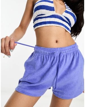 Nicce London Viste Towelling Short - Blue