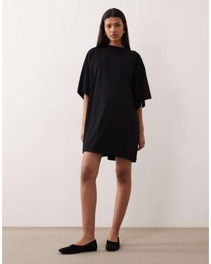 ASOS Batwing T-shirt Mini Dress - Black