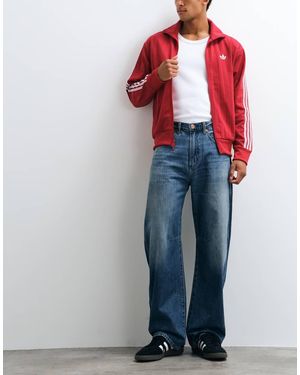 Wrangler Vaqueros Denim Baggy Barrel En Lavado Oscuro-Azul