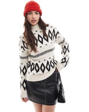 Threadbare Knitted Jumper - White