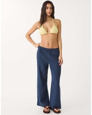 Stradivarius Pantaloni Con Fascia - Blu