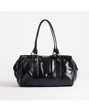 TOPSHOP Star Middelgrote Schoudertas Met Hardwaredetail - Zwart