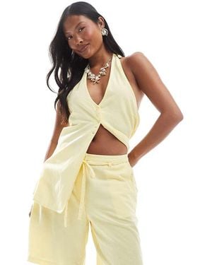 Vero Moda Tie Waist Short Co-ord - Yellow