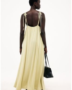 NA-KD Flowy Tie Shoulder Maxi Dress - Natural