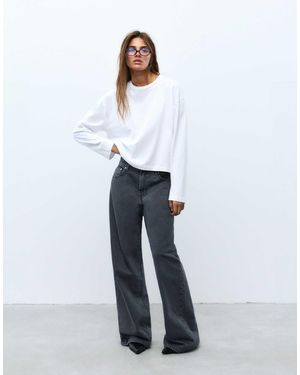 Pull&Bear Baggy-jeans - Weiß