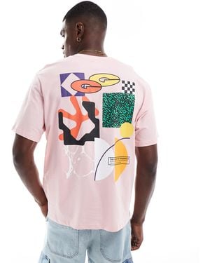 Jack & Jones Oversize Back Print T-shirt With Graphic Print - Grey