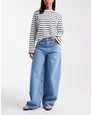ASOS Oversized baggy Boyfriend Jeans - Blue