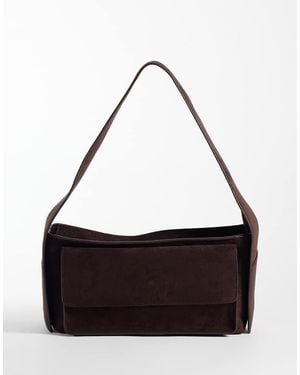 ASOS Borsa A Spalla Mini Con Tasca - Bianco