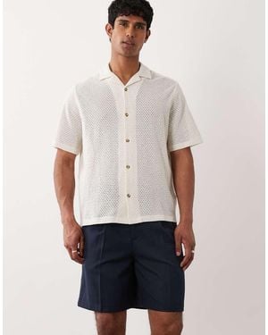 SELECTED Wool Blend Shorts - White