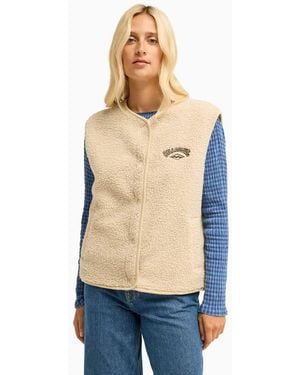 Billabong Be Happy Sherpa Vest - Blue