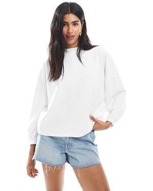 French Connection Long Sleeve Turtle Neck Soft Top - White