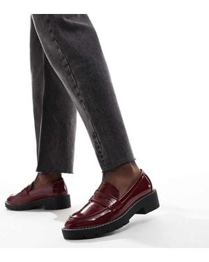New Look Chunky Loafer With Stitching - Black