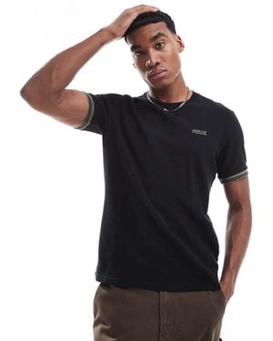 Barbour Spencer Textured Tipped T-shirt - Black