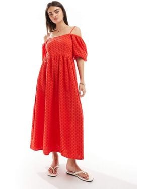 SELECTED Vestito Lungo - Rosso
