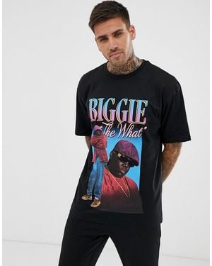 Pull&Bear Camiseta negra Biggie de - Negro