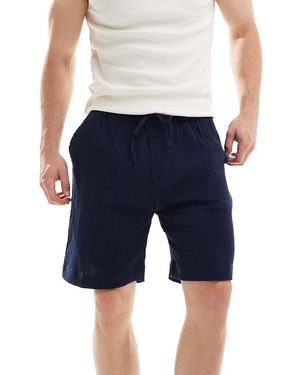 Brave Soul Shorts With Elasticated Waist - Blue