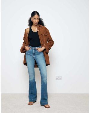 River Island Vaqueros De Campana Azules Con Lavado Medio De