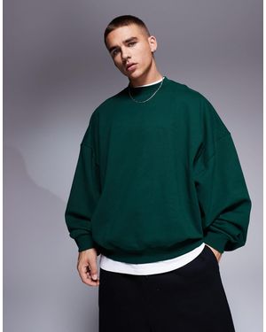 ASOS – premium – schweres extrem-oversize-sweatshirt - Grün