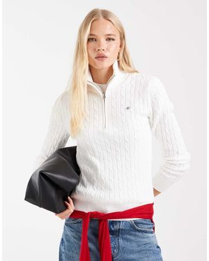 GANT Maglione A Trecce - Bianco