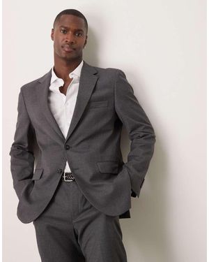 Mango Slim Fit Suit Blazer - Grey