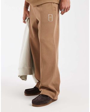Lacoste Loose Fit Drawstring Logo Trackies - Brown