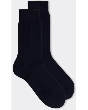 Intimissimi Short Warm Cotton Socks - Blue