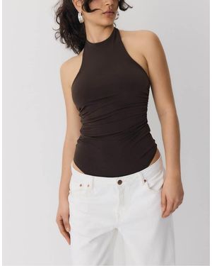 Stradivarius Body Met Halternek - Blauw
