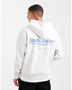 ASOS Oversized Hoodie With Text Print - White